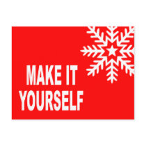 Make It Yourself Postcard Invitation