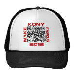 Make Kony Famous 2012 Video QR Code Joseph Kony Trucker Hat