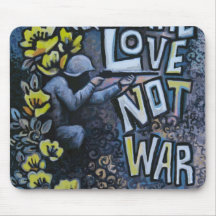 Make Love, Not War: Propaganda Products Mousepads