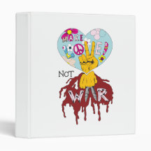 make love not war vector design binder