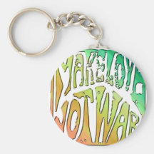 Make Love Not Was Keychain
