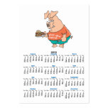 make mine swine funny pigging out pig hog cartoon business card template