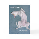 "Make my day, rub my belly." Cards