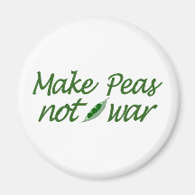 Make Peas Not War Refrigerator Magnets