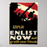 Make The World Safe Enlist Now Poster
