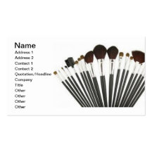 make up artist business card