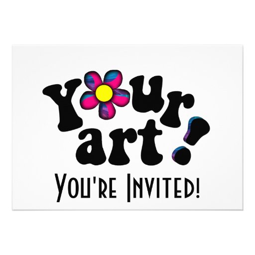 Make your Own Custom Artwork or Photo Personalized Invitation
