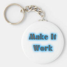 makeiworkBLUE3BIGGER Key Chain