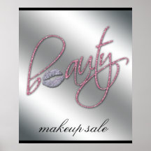 Makeup Artist Beauty Cosmetics Salon Poster