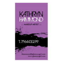Makeup Artist Business Cards