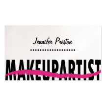 Makeup Artist Business Cards