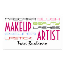 Makeup Artist Business Cards