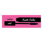 Makeup artist business cards pink