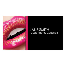 Makeup Artist Cosmetologist Cosmetology Elegant Business Card Templates