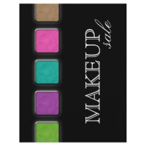 Makeup Artist Flyer Salon Colourful Palette
