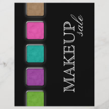 Makeup Artist Flyer Salon Colourful Palette