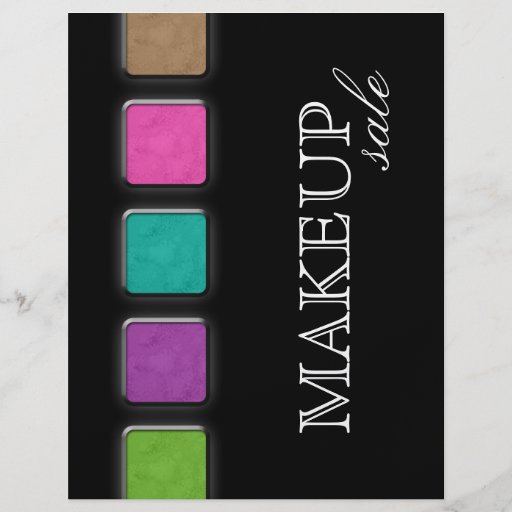 Makeup Artist Flyer Salon Colourful Palette