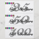 Makeup Artist Gift Certificates Palette Colourful Custom Flyer