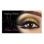 Makeup Artist Gold Eye Business Card