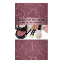 Makeup Artist II Professional Cosmetologist Business Cards