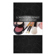 Makeup Artist II Professional Cosmetologist Business Card Template