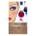 Makeup Artist IV-b Cosmetic Stylist Illustration Business Card Template