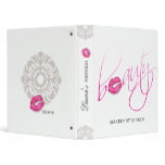 Makeup Artist Portfolio Binder Pink Lips Glossy
