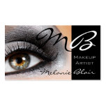 Makeup Artist Silver Smokey Eye Business Card