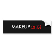 Makeup artist stickers bumper stickers
