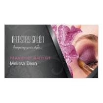 Makeup Artist Stylish Salon Business Card