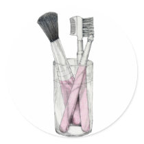 Makeup Brushes Sticker