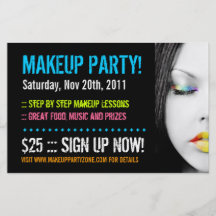 Makeup Party Flyer