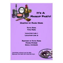 Makeup Party Invitations
