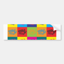 Makeup Pop Art Bumper Sticker
