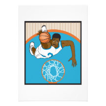making a dunk overhead view custom invitation