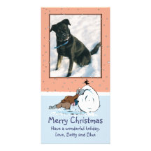 "Making A Snowman" Photo Card