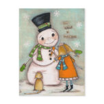 Making Friends - Holiday Postcard
