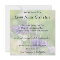 Making Seeds - Blue Columbines Custom Invitations