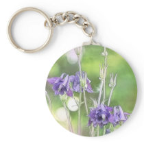 Making Seeds - Blue Columbines Keychain