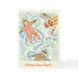 Making Snow Angels Greeting Cards
