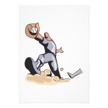 making the play baseball out design invitation