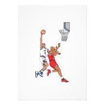 making the shot basketball design personalized invite