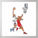 making the shot basketball design poster