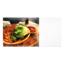 Making Waldorf Salad Photo Card Template