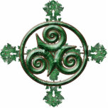 Malachite Ivy Triskel Photo Cutout