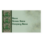 Malachite Triskel Business Card Templates
