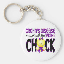 Maladie de Crohn salie avec le poussin faux Porte-clefs