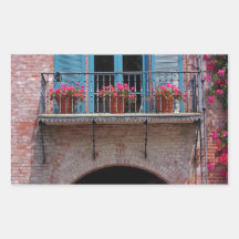 Malaga Cove Plaza Rectangular Stickers