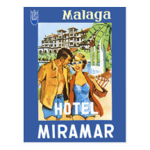 Malaga - Hotel Miramar Post Cards