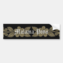 Malama Pono Bumper Stickers